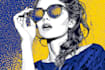 draw a retro pop art roy lichtenstein style