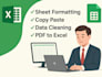do accurate data entry in google spreadsheet and excel