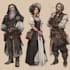 draw dnd character art, fantasy character illustration and concept art