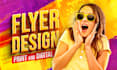 design a printable flyer, leaflet, and banner