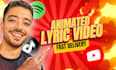create an animated lyric video for your song