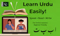 teach you urdu language with easy and interactive lessons