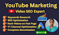 be best youtube video marketing and SEO expert for top video ranking