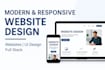modern and responsive full stack website with custom ui ux