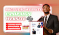design a modern political campaign website with donation and voter engagement