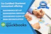 do setup clean up and bookkeeping in quickbooks online and xero