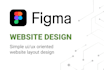 create simple website design in figma