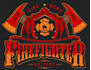 design make firefighter mascot logo with business