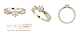 jewelry cad and 3d rendering with stl and 3dm files