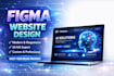 design figma website pages, UI UX, responsive landing page