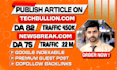 do tech guest post, SEO guest post and publish news articles