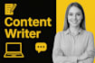 write website content as your copywriter