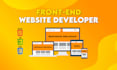 be your front end web developer, html css bootstrap tailwind js