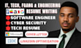 write faang, software engineering resume, it, tech resume, engineering resume