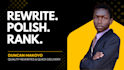 rewrite your content for clarity and SEO