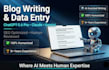 do data entry and blogs writing using chat gpt 5 ai