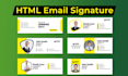 make clickable html email signature