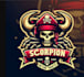 make retro esport pirate scorpion logo