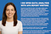 perform statistical data analysis using spss, r, or python