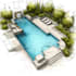 render landscape design garden design backyard design swimming pool design