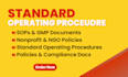 write sops, gmp procedures, and nonprofit policies for ngos and charities