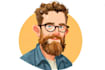 draw minimalist vector cartoon portrait avatar