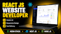 build responsive react js frontend website