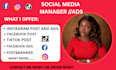 be social media executive virtual assistant post image ads  instagram linkedin