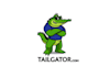design mascot tailgator party plate logo