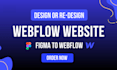 develop webflow website design, figma to webflow design and webflow developer