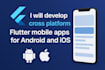 develop a professional flutter mobile app with clean UI
