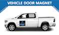 do car magnet, vehicle door magnet and window decal sign