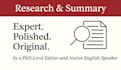 create a professional research summary or white paper