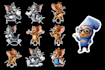 design 3d stickers and  notebook designs for cuties only