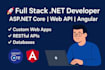 build secure and scalable full stack dot net app web API with angular