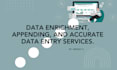 data enrichment, appending, and accurate data entry services