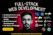 build custom full stack websites with ai feature integration