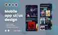 design mobile app UI UX design, website UI UX design, figma design