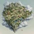 design fantasy map illustration isometric map