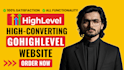design a professional gohighlevel website for your business