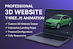 professional 3d website and three js animation