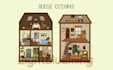 draw house cutaway illustration