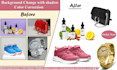 do change image background, color change, photo retouching