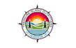 design cool island camping river fun logo