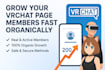 increase vrchat group members and engagement