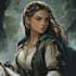 draw semi realistic character, portrait, illustration