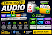 convert, edit, and batch process mp4 and mp3 files