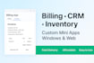 custom mini software billing CRM inventory desktop app