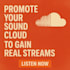promote your soundcloud to gain real streams