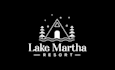 design wonderful waterfront camping resort logo